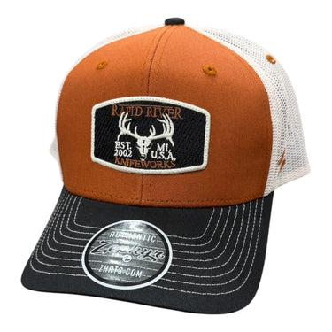 RRK patch  Orange/black trucker hat