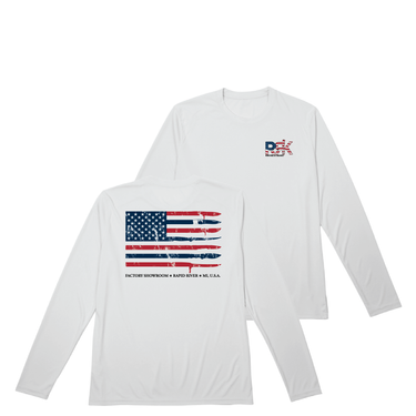 RRK Long Sleeve Moisture-Wicking Men's Tee/White