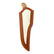Mammoth skinning knife 26-558 inside its brown custom sheath, showing the cream-colored inset and contrasting stitching