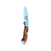 Acrylic Yooper Pocket Knife Copper Country/Burl