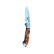 Acrylic Yooper Pocket Knife Copper Country/Burl