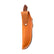 Back of the Beavertail Skinning Knife sheath, showing the belt loop and Cocobolo handle.
