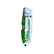 Acrylic Yooper Pocket Knife Flow Green/Burl