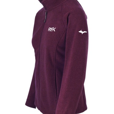 RRK Women's Fleece Jacket-Eggplant
