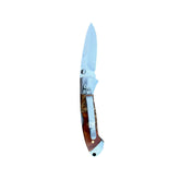 Acrylic Yooper Pocket Knife Copper Country/Burl