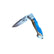 Acrylic Yooper Pocket Knife Ocean Blue/Burl