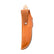 Back of the Beavertail Skinning Knife sheath, showing the belt loop and Birdseye Maple handle.