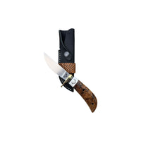 Limited Edition Spalted Maple Skinner Hunting Knife With Custom Sheath 26-289