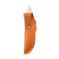 Back of the Beavertail Skinning Knife sheath, showing the belt loop and Curly Maple handle.