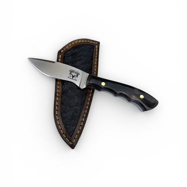 Custom Mammoth Sport 19 Hunting Knife with Ostrich Leather Sheath 26-085