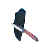 Limited Edition Dyed Box Elder Burl Mackinaw Hunting Knife With Custom Sheath 26-187