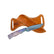 Limited Edition Dyed Box Elder Burl Mini Royal 7 Hunting Knife With Cross Draw Sheath 26-202