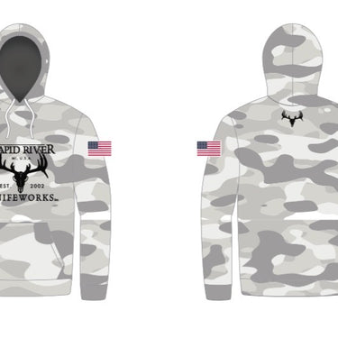 RRK White/Gray Camo Hoodie
