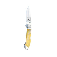 Special Edition Dyed Box Elder Burl Yooper Pocket Knife 26-429