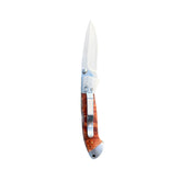 Special Edition Dyed Curly Maple Yooper Pocket Knife 26-438
