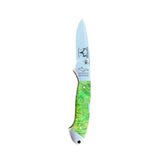 Special Edition Dyed Box Elder Burl Yooper Pocket Knife 26-450