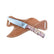 Special Edition Dyed Box Elder Burl Royal 7 Hunting Knife With Cross Draw Sheath 26-464