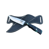 Special Edition Acrylic Royal 7 Hunting Knife With Cross Draw Sheath 26-466