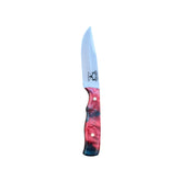 Special Edition Dyed Box Elder Burl Royal 7 Hunting Knife With Cross Draw Sheath 26-462