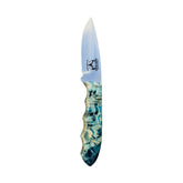 Special Edition Dyed Box Elder Burl Mackinaw Hunting Knife With Custom Sheath 26-472