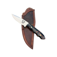 Special Edition Acrylic Mackinaw Hunting Knife With Custom Sheath 26-476