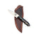 Special Edition Acrylic Mackinaw Hunting Knife With Custom Sheath 26-476