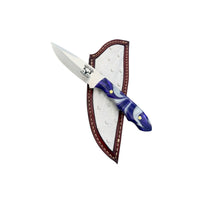 Special Edition Acrylic Mackinaw Hunting Knife With Custom Sheath 26-475