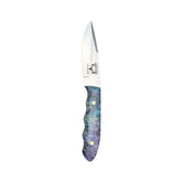 Special Edition Dyed Box Elder Burl Mackinaw Hunting Knife With Custom Sheath 26-470
