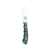Special Edition Dyed Box Elder Burl Sport 19 Hunting Knife With Custom Sheath 26-474