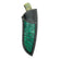 Custom 1 of 1 Damascus Dyed Box Elder Burl Hunting Knife With Custom Sheath 26-522