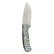 Custom 1 of 1 Damascus Fossilized Mammoth Hunting Knife With Custom Sheath 26-524