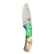 Custom 1 of 1 Damascus Acrylic/Burl Hunting Knife With Custom Sheath 26-526