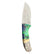 Custom 1 of 1 Damascus Acrylic/Burl Hunting Knife With Custom Sheath 26-526