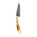 Custom 1 of 1 Damascus Fossilized Mammoth Hunting Knife With Custom Sheath 26-528