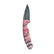 Custom 1 of 1 Damascus Fossilized Mammoth Hunting Knife With Custom Sheath 26-529