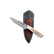 Custom 1 of 1 Damascus Elk Antler Hunting Knife With Custom Sheath 26-530