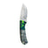 Custom 1 of 1 Damascus Acrylic/Burl Hunting Knife With Custom Sheath 26-531