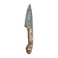 Custom 1 of 1 Damascus Fossilized Mammoth Hunting Knife With Custom Sheath 26-532