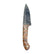Custom 1 of 1 Damascus Fossilized Mammoth Hunting Knife With Custom Sheath 26-532