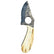 Custom 1 of 1 Damascus Fossilized Mammoth Mini Skinner Hunting Knife With Custom Sheath 26-537