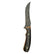 Custom 1 of 1 Damascus Fossilized Mammoth Hunting Knife With Custom Sheath 26-563