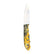 Special Edition Dyed Box Elder Burl Mackinaw Hunting Knife With Custom Cross Draw Sheath 26-567