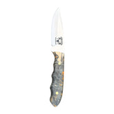 Special Edition Dyed Box Elder Burl Mackinaw Hunting Knife With Custom Sheath 26-573