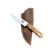 Special Edition Box Elder Burl Mackinaw Hunting Knife With Custom Sheath 26-574