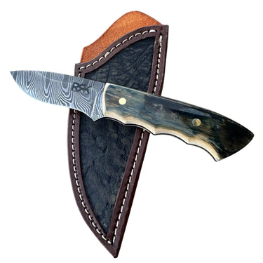 Twist Damascus Steel  Mammoth Ivory Handle