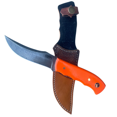 Salmon River Skinner with a Orange G-10 Micarta Handle