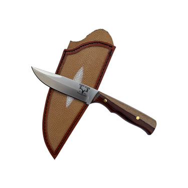 Cocobolo Royal 7 Hunting Knife With Custom Sheath 26-091