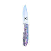 Special Edition Dyed Box Elder Burl Mackinaw Hunting Knife With Custom Sheath 26-478