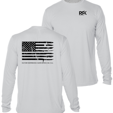 RRK Long Sleeve Moisture-Wicking Men's Tee/Pearl