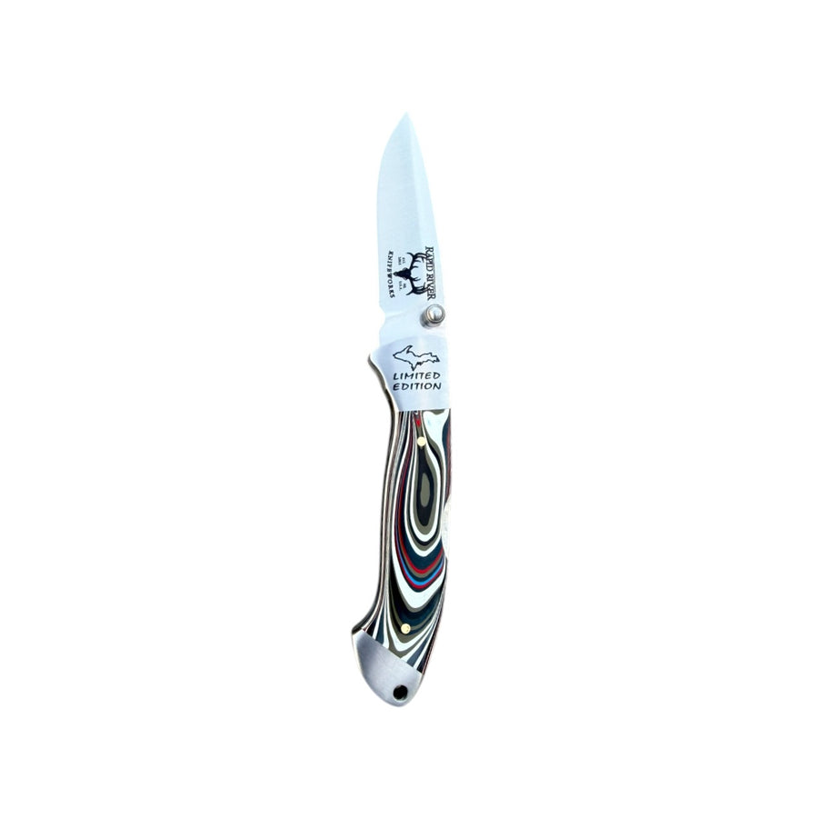 Special Edition Fordite Yooper folding pocket knife 26-555 by Rapid River Knifeworks.